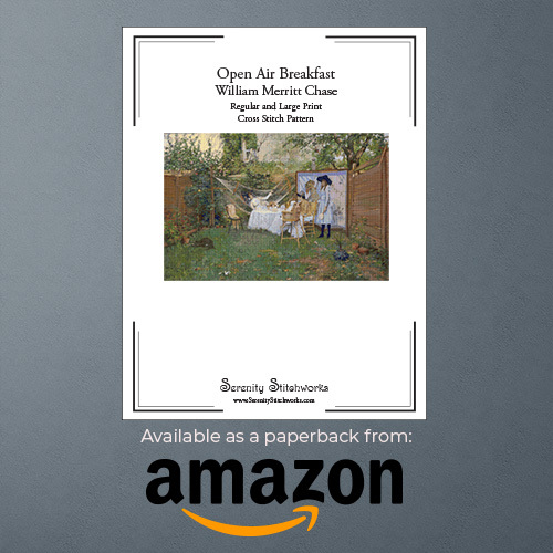 Open Air Breakfast Cross Stitch Pattern Book - Chase