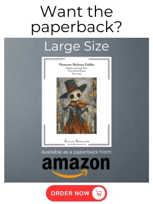 Phantom Skeleton Fiddler Cross Stitch Pattern - Amazon - Large