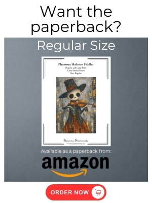 Phantom Skeleton Fiddler Cross Stitch Pattern - Amazon - Regular