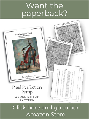 Plaid Perfection Pump Cross Stitch Pattern