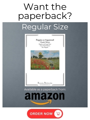 Poppies at Argenteuil Cross Stitch Pattern – Claude Monet