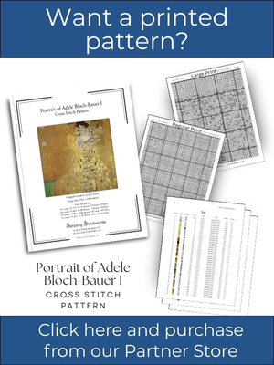 Portrait of Adele Bloch-Bauer I Cross Stitch Pattern &ndash; Gustave Klimt