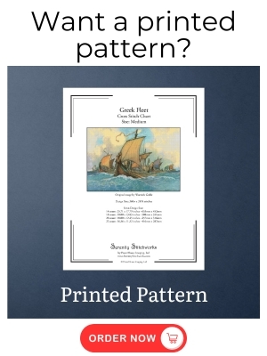Greek Fleet Cross Stitch Pattern - Warwick Goble
