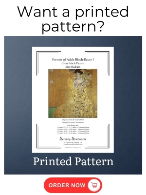 Portrait of Adele Bloch-Bauer I Cross Stitch Pattern - 