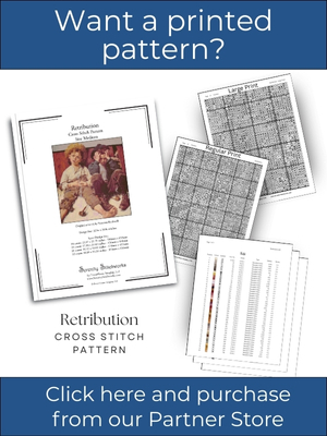 Retribution Cross Stitch Pattern - Norman Rockwell - Printed Pattern