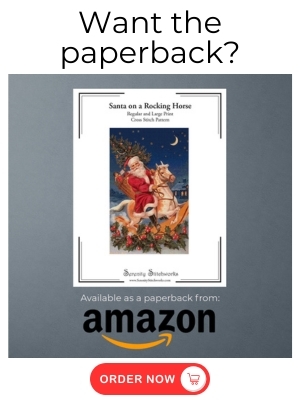 Santa on a Rocking Horse Cross Stitch Pattern - Amazon Book