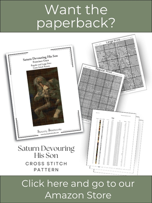 Saturn Devouring His Son Cross Stitch Pattern – Francisco Goya