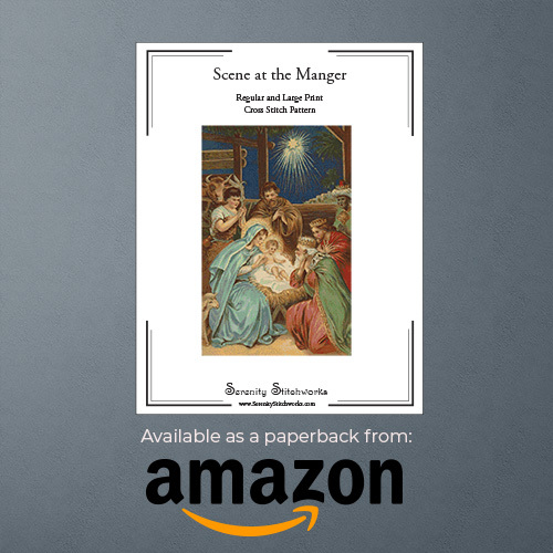 Scene at the Manger Cross Stitch Pattern Book