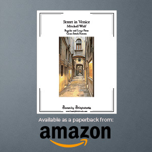 Street in Venice Cross Stitch Pattern Book