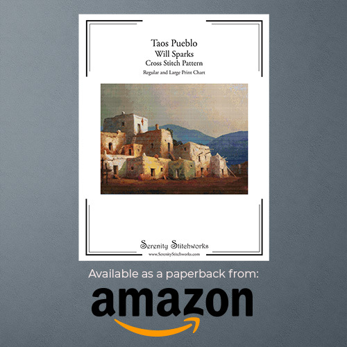 Taos Pueblo Cross Stitch Pattern Book