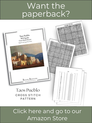 Taos Pueblo Cross Stitch Pattern – Will Sparks