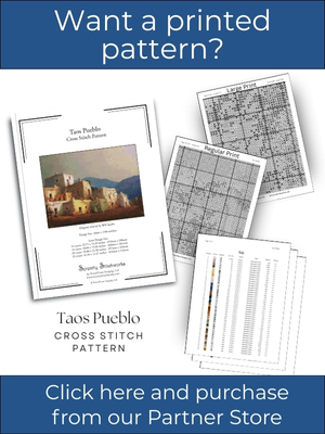 Taos Pueblo Cross Stitch Pattern – Will Sparks