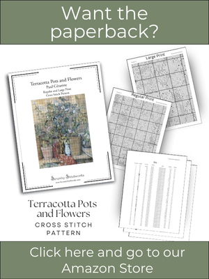 Terracotta Pots and Flowers Cross Stitch Pattern &ndash; Paul C&eacute;zanne