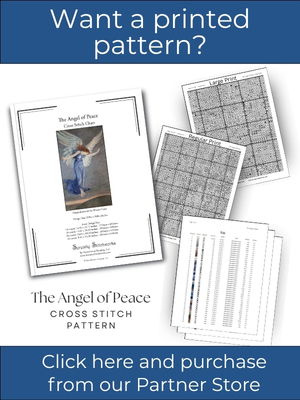 The Angel of Peace Cross Stitch Pattern - Walter Crane