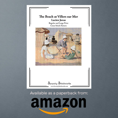 The Beach at Villers sur Mer Cross Stitch Pattern Book