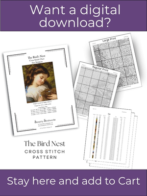 The Bird Nest Cross Stitch Pattern - Sophie Anderson