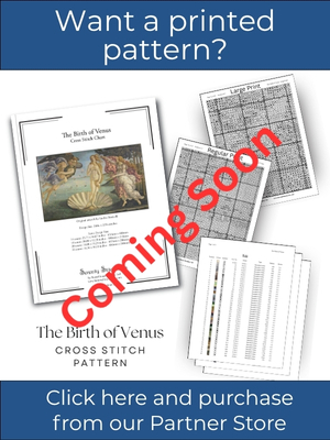 The Birth of Venus Cross Stitch Pattern &ndash; Sandro Botticelli