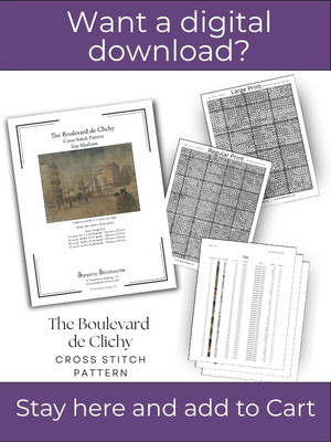 The Boulevard de Clichy Cross Stitch Pattern &ndash; Vincent van Gogh