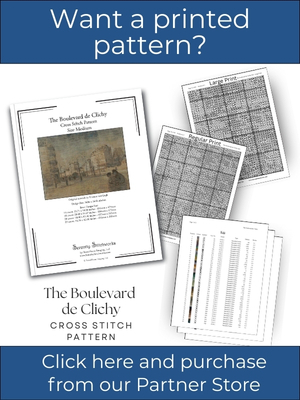The Boulevard de Clichy Cross Stitch Pattern &ndash; Vincent van Gogh