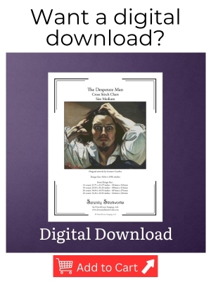 The Desperate Man Cross Stitch Pattern - Digital Download