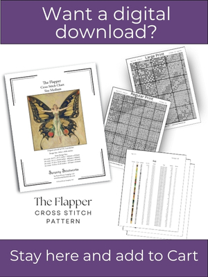 The Flapper Cross Stitch Pattern – F.X. Leyendecker