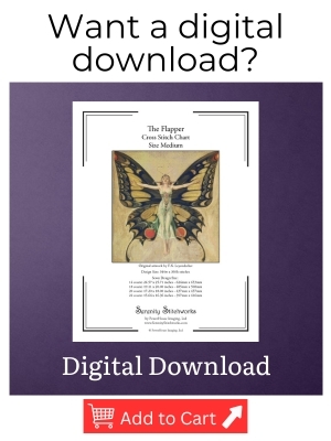 The Flapper Cross Stitch Pattern - F.X. Leyendecker