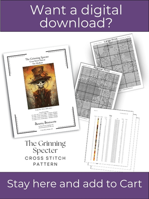 The Grinning Specter Cross Stitch Pattern