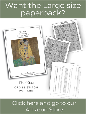 The Kiss Cross Stitch Pattern &ndash; Gustave Klimt