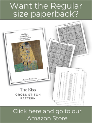 The Kiss Cross Stitch Pattern &ndash; Gustave Klimt