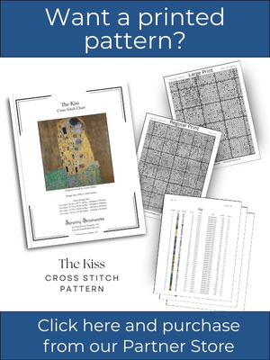 The Kiss Cross Stitch Pattern &ndash; Gustave Klimt