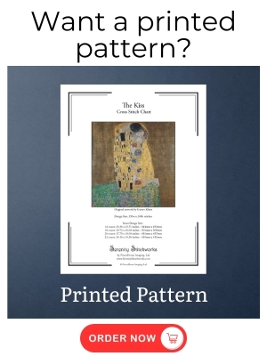 The Kiss Cross Stitch Pattern – Gustave Klimt