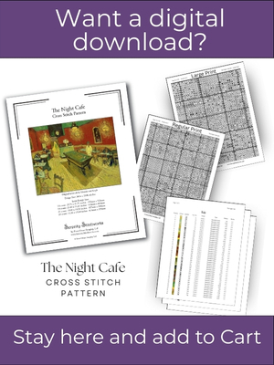 The Night Caf&eacute; Cross Stitch Pattern &ndash; Vincent van Gogh