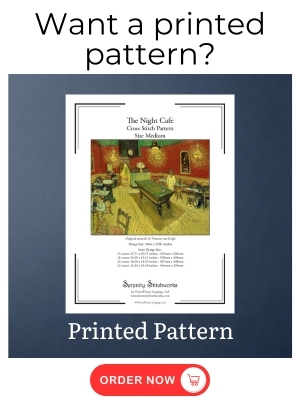 The Night Café Cross Stitch Pattern – Vincent van Gogh