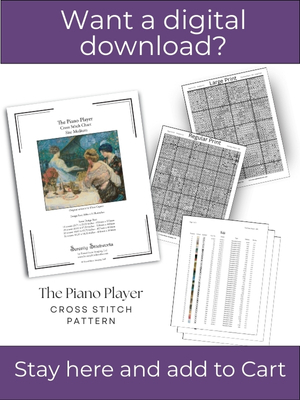 The Piano Player Cross Stitch Pattern &ndash; Ulisse Caputo
