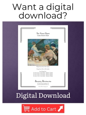 The Piano Player Cross Stitch Pattern – Ulisse Caputo