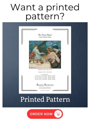 The Piano Player Cross Stitch Pattern – Ulisse Caputo