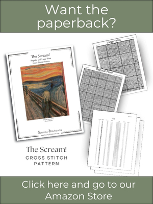 The Scream Cross Stitch Pattern Cross Stitch Pattern &ndash; Edvard Munch