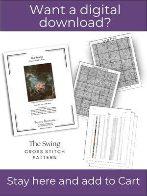 The Swing Cross Stitch Pattern - Jean Honore Fragonard