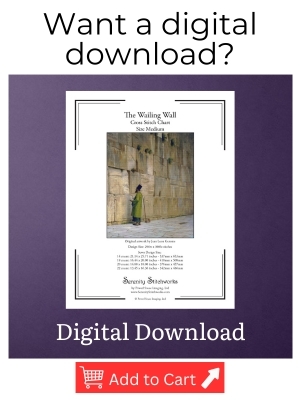 The Wailing Wall Cross Stitch Pattern – Jean Leon Gerome