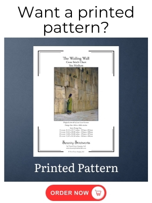 The Wailing Wall Cross Stitch Pattern – Jean Leon Gerome