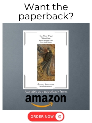 The West Wind Cross Stitch Pattern - Walter Crane - Amazon Book