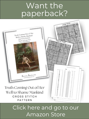 Truth Coming Out of Her Well to Shame Mankind Cross Stitch Pattern – Jean-Léon Gérôme
