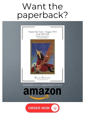 Vanity Fair Magazine Cover - August 1915 - Cross Stitch Pattern - Amazon Book