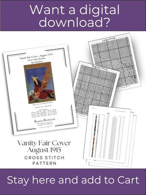 Vanity Fair Magazine Cover - August 1915 - Cross Stitch Pattern