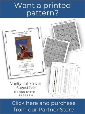 Vanity Fair Magazine Cover - August 1915 - Cross Stitch Pattern