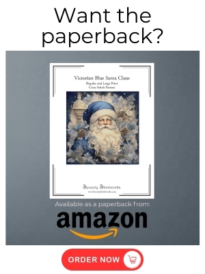Victorian Blue Santa Claus Cross Stitch Pattern - Amazon Book