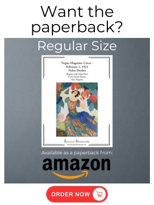 Vogue Magazine Cover - February 1, 1921 Cross Stitch Pattern – Helen Dryden