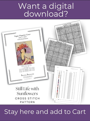 Vogue Magazine Cover - June 1, 1919 Cross Stitch Pattern – Helen Dryden