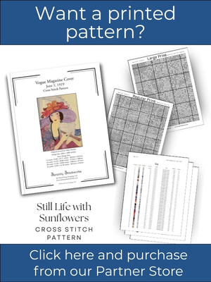 Vogue Magazine Cover - June 1, 1919 Cross Stitch Pattern – Helen Dryden