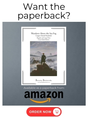 Wanderer Above the Sea Fog Cross Stitch Pattern - Caspar David Friedrich - Amazon Book